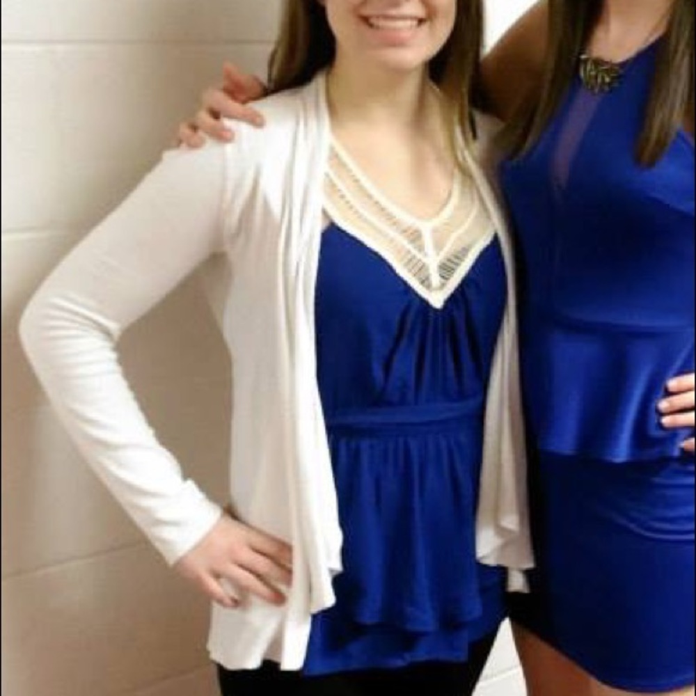 White Express Cardigan